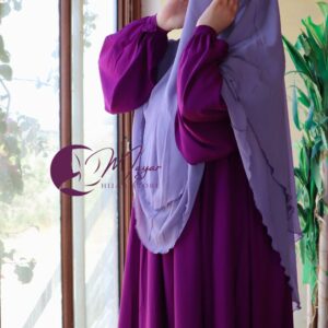 abaya femme zahra aubergine