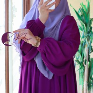 abaya femme zahra aubergine