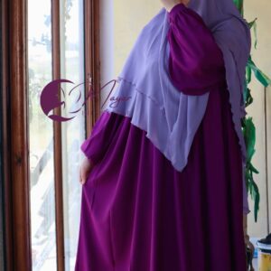 abaya femme zahra aubergine