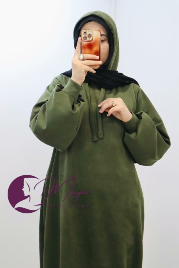 Abaya femme une pièce avec capuche