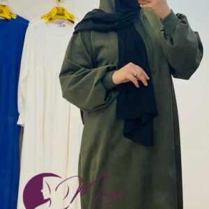 Abaya femme une pièce avec capuche