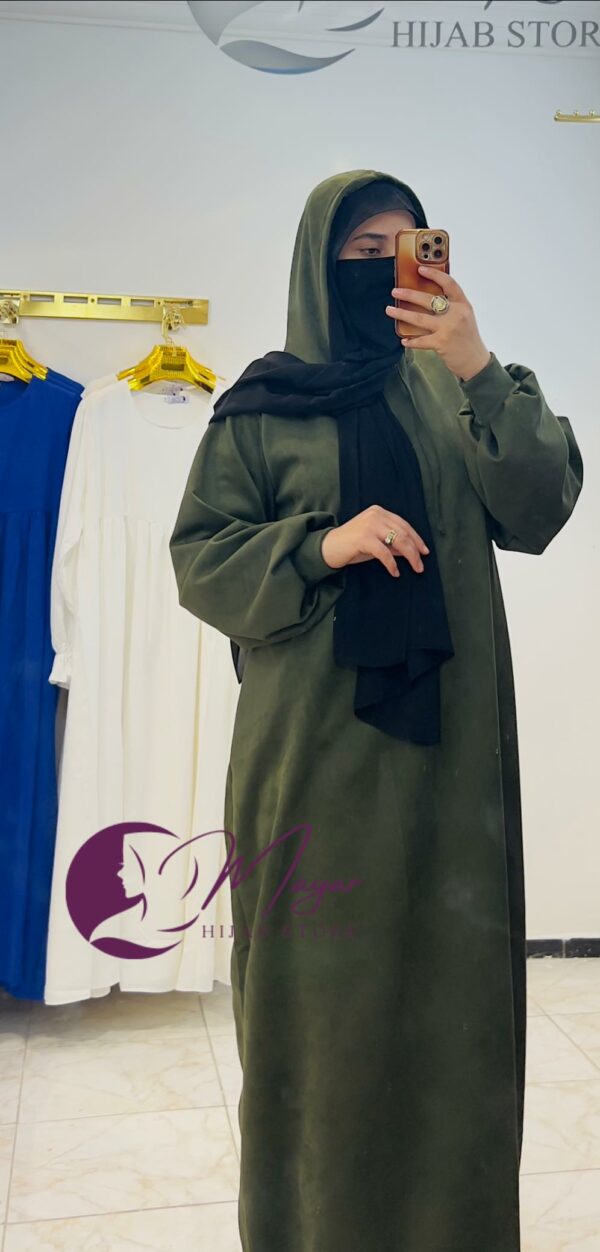 Abaya femme une pièce avec capuche