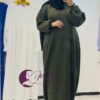 Abaya femme une pièce avec capuche
