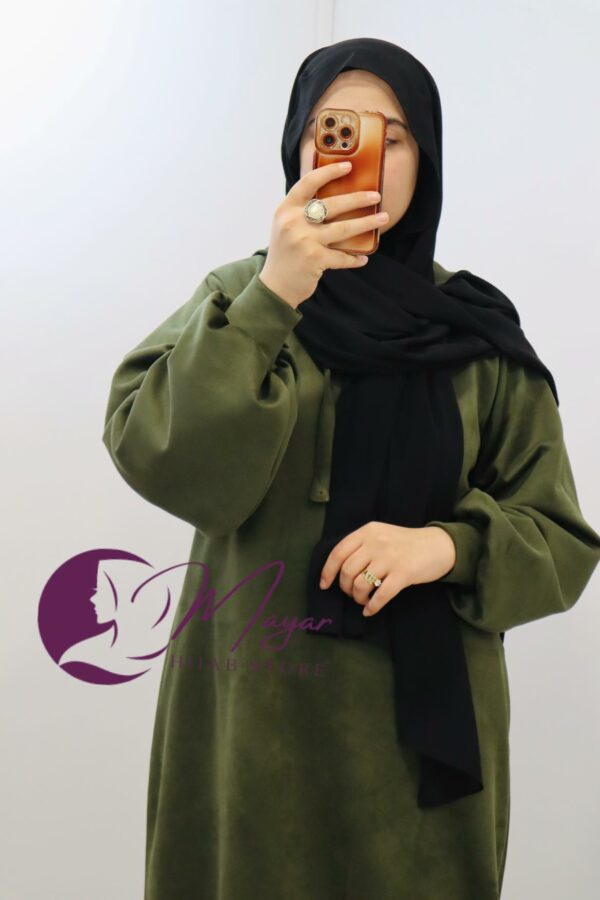 Abaya femme une pièce avec capuche