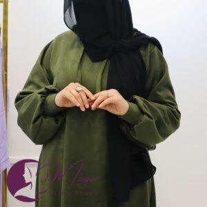 Abaya femme une pièce avec capuche