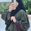 Vert militaire 2 Jilbab femme tunisie - Abaya femme tunisie yara - Mayar Hijab Store