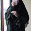 Abaya femme une pièce "MALIKA" Vert Militaire longue abaya femme robe moderne Tunisie