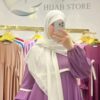 Abaya femme une pièce ZINA Mauve lilas