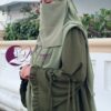 abaya femme jilbab femme takwa vert militaire