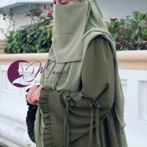 abaya femme jilbab femme takwa vert militaire