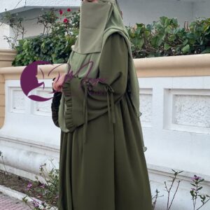 abaya femme jilbab femme takwa vert militaire