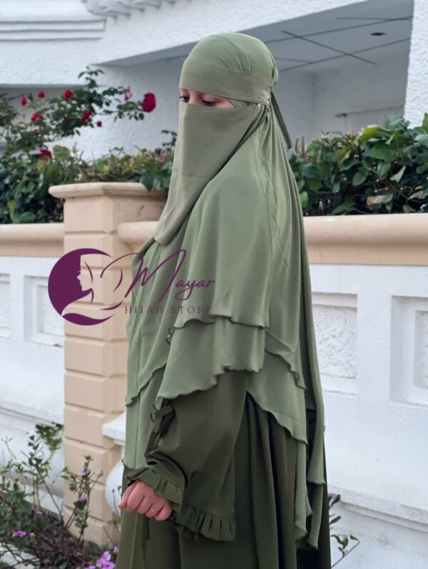 abaya femme jilbab femme takwa vert militaire
